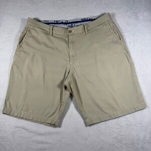 Tommy Bahama Shorts Mens 38 Khaki Fine Corduroy Stretch Cotton Tan Flat Front